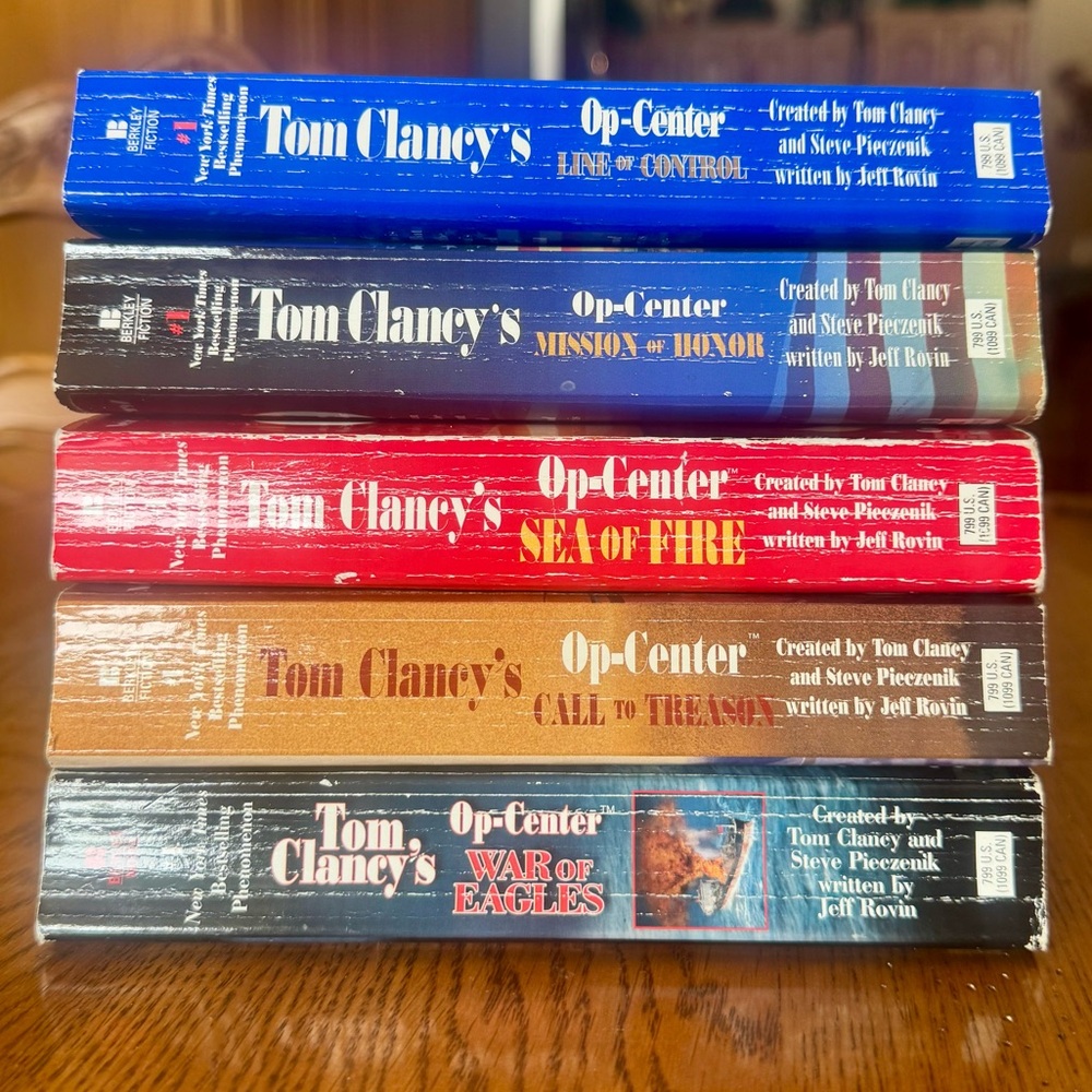 Tom Clancy Op-Center Book Lot 5 Paperbacks 8-12 Sequential Thriller - Picture 2 of 7